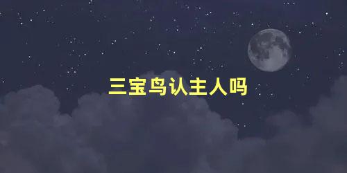 三宝鸟认主人吗