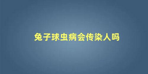 兔子球虫病会传染人吗