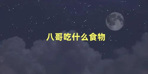 八哥吃什么食物