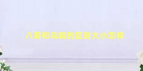 八哥和乌鸫的区别大小怎样
