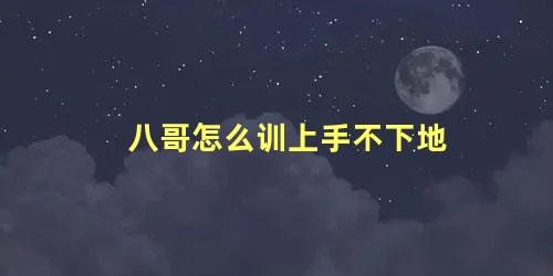 八哥怎么训上手不下地