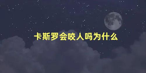 卡斯罗会咬人吗为什么
