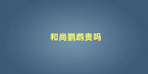 和尚鹦鹉贵吗