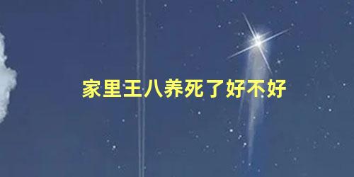 家里王八养死了好不好