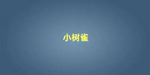小树雀