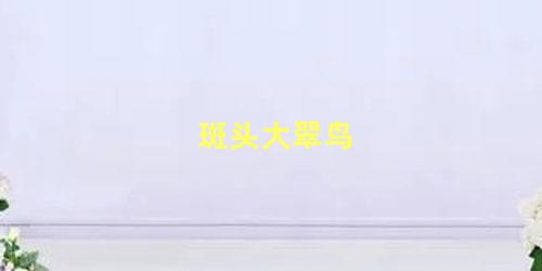 斑头大翠鸟