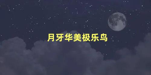 月牙华美极乐鸟
