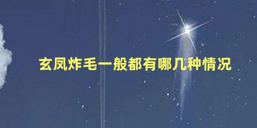 玄凤炸毛一般都有哪几种情况