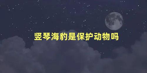 竖琴海豹是保护动物吗