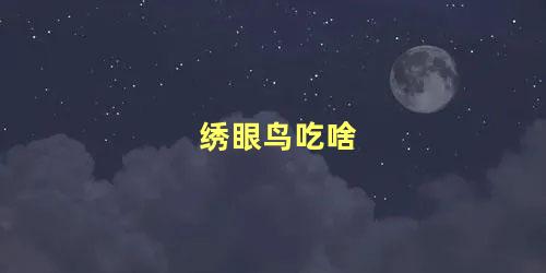绣眼鸟吃啥