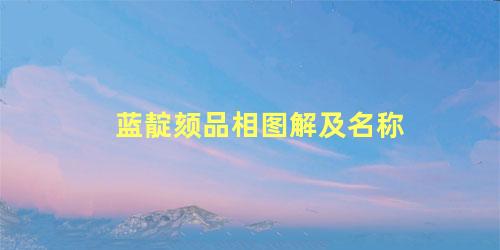 蓝靛颏品相图解及名称