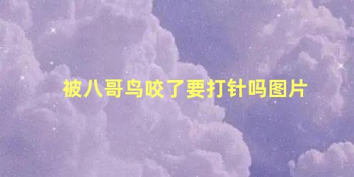 被八哥鸟咬了要打针吗图片