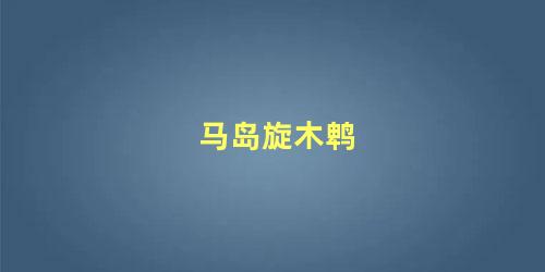 马岛旋木鹎