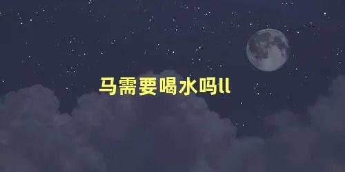 马需要喝水吗ll