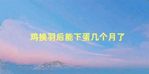 鸡换羽后能下蛋几个月了